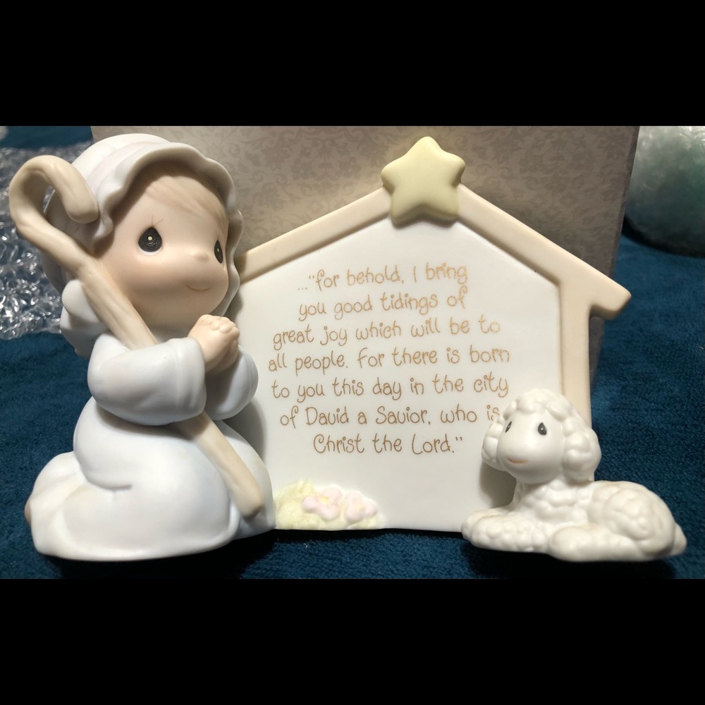 Precious Moments “Luke 2:10-11” Shepherd Figurine